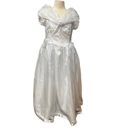 Girls size white dress for - 8,