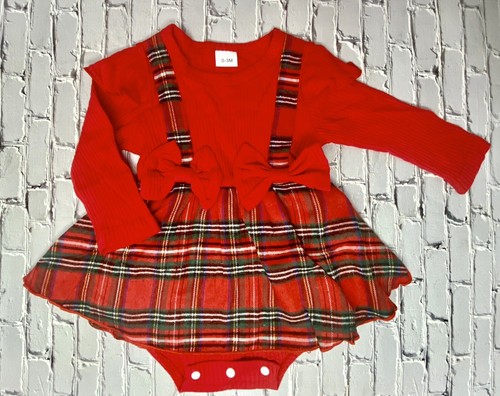 Baby girl red christmas plaid - baby,