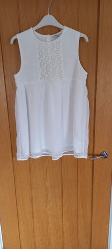 Girls white dress - dress, 13-14